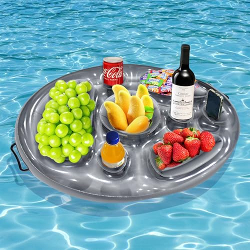 Snowtain Schwimmende Coasters,Pool GeträNkehalter Mit 8 LöChern,GeträNkehalter Pool,Suitable for Summer Pool Parties, Beach Theme Parties Floating Coasters von Snowtain