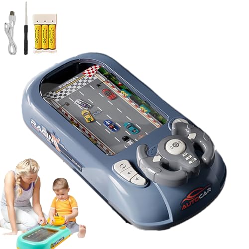 2025 Neu Kinder Lenkrad Für Auto Mit Musik Und Licht, Racing Car Toy with Steering Wheel, Lenkrad Spielzeug Kinder Ab 6, Driving Simulator Toy for Immersive Racing Experience (Style-4) von Snrtevu
