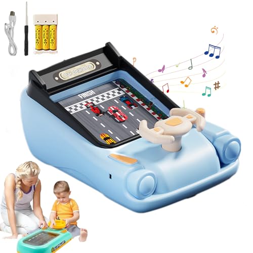 2025 Neu Kinder Lenkrad Für Auto Mit Musik Und Licht, Racing Car Toy with Steering Wheel, Lenkrad Spielzeug Kinder Ab 6, Driving Simulator Toy for Immersive Racing Experience (Style-5) von Snrtevu