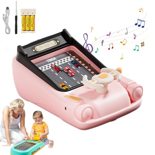 2025 Neu Kinder Lenkrad Für Auto Mit Musik Und Licht, Racing Car Toy with Steering Wheel, Lenkrad Spielzeug Kinder Ab 6, Driving Simulator Toy for Immersive Racing Experience (Style-6) von Snrtevu