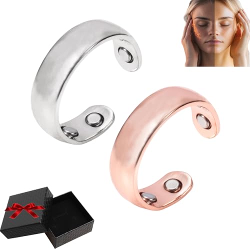 Sömni Ring, Wechseljahre Killer Ring, Magnetische Ringe Fidget Toys, Für Männer Und Frauen Geeignet – Entspannt Körper Und Geist, Sehr Modisch (2pcs-c) von Snrtevu