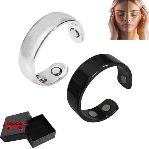 Sömni Ring, Wechseljahre Killer Ring, Magnetische Ringe Fidget Toys, Für Männer Und Frauen Geeignet – Entspannt Körper Und Geist, Sehr Modisch (2pcs-d) von Snrtevu