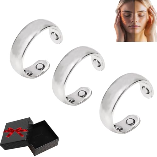 Sömni Ring, Wechseljahre Killer Ring, Magnetische Ringe Fidget Toys, Für Männer Und Frauen Geeignet – Entspannt Körper Und Geist, Sehr Modisch (3pcs-f) von Snrtevu