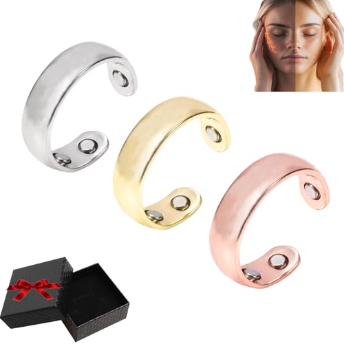 Sömni Ring, Wechseljahre Killer Ring, Magnetische Ringe Fidget Toys, Für Männer Und Frauen Geeignet – Entspannt Körper Und Geist, Sehr Modisch (3pcs-h) von Snrtevu