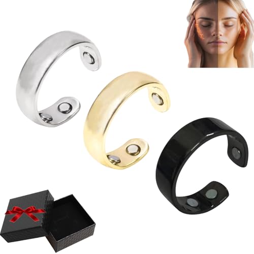 Sömni Ring, Wechseljahre Killer Ring, Magnetische Ringe Fidget Toys, Für Männer Und Frauen Geeignet – Entspannt Körper Und Geist, Sehr Modisch (3pcs-i) von Snrtevu