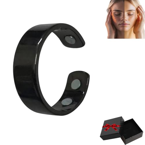 Sömni Ring, Wechseljahre Killer Ring, Magnetische Ringe Fidget Toys, Für Männer Und Frauen Geeignet – Entspannt Körper Und Geist, Sehr Modisch (Schwarz) von Snrtevu
