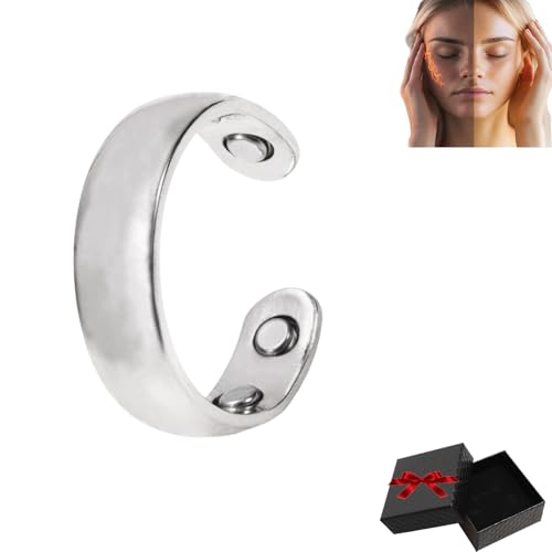 Sömni Ring, Wechseljahre Killer Ring, Magnetische Ringe Fidget Toys, Für Männer Und Frauen Geeignet – Entspannt Körper Und Geist, Sehr Modisch (Silber) von Snrtevu