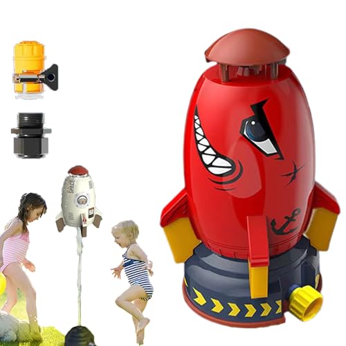 Wasserrakete, 2025 New Rocket Sprinkler Toy, Wassersprinkler Kinder Outdoor, 360 Grad Wasserspritzer, Garten Wasserspielzeug, Beste Sommerspiele Im Freien (STIE-1,GRÖSSE-2) von Snrtevu