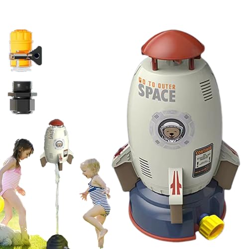 Wasserrakete, 2025 New Rocket Sprinkler Toy, Wassersprinkler Kinder Outdoor, 360 Grad Wasserspritzer, Garten Wasserspielzeug, Beste Sommerspiele Im Freien (STIE-2,GRÖSSE-2) von Snrtevu