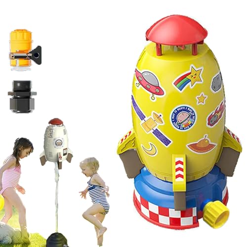 Wasserrakete, 2025 New Rocket Sprinkler Toy, Wassersprinkler Kinder Outdoor, 360 Grad Wasserspritzer, Garten Wasserspielzeug, Beste Sommerspiele Im Freien (STIE-3,GRÖSSE-2) von Snrtevu