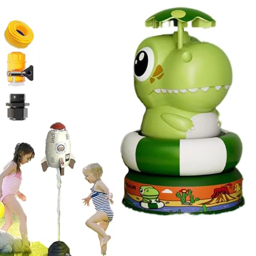 Wasserrakete, 2025 New Rocket Sprinkler Toy, Wassersprinkler Kinder Outdoor, 360 Grad Wasserspritzer, Garten Wasserspielzeug, Beste Sommerspiele Im Freien (STIE-7,GRÖSSE-1) von Snrtevu