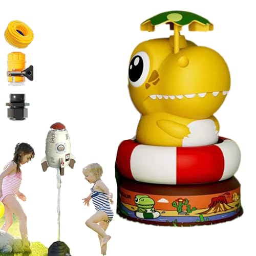 Wasserrakete, 2025 New Rocket Sprinkler Toy, Wassersprinkler Kinder Outdoor, 360 Grad Wasserspritzer, Garten Wasserspielzeug, Beste Sommerspiele Im Freien (STIE-8,GRÖSSE-1) von Snrtevu