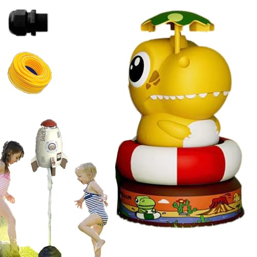 Wasserrakete, 2025 New Rocket Sprinkler Toy, Wassersprinkler Kinder Outdoor, 360 Grad Wasserspritzer, Garten Wasserspielzeug, Beste Sommerspiele Im Freien (STIE-8,GRÖSSE-2) von Snrtevu