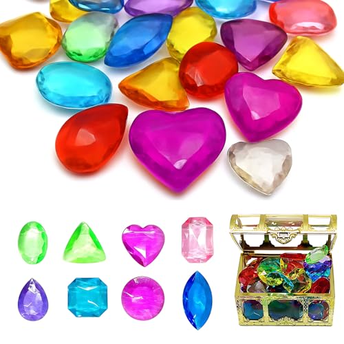 Snyvpra Edelsteine Für Kinder, Bunte Mit Goldenem Schatz, Kreatives Spielzeug Für Rollenspiele Und Lernaktivitäten, Ideal Für Kindergeburtstage Und Schatzsuchen, Edelsteine Ausgraben Für Kinder Snyvpra Edelsteine Für Kinder, Bunte Mit Goldenem Schatz, Kreatives Spielzeug Für Rollenspiele Und Lernaktivitäten, Ideal Für Kindergeburtstage Und Schatzsuchen, Edelsteine Ausgraben Für Kinder von Snyvpra