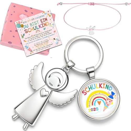 Snyvpra 4 Stück Einschulung Mädchen Geschenk, Schutzengel Schlüsselanhänger, Einschulung Geschenk, Zuckertüte Mädchen, Glücksbringer Schulanfang, Schulkind 2025 mädchen, Schuleinführung Geschenke Snyvpra 4 Stück Einschulung Mädchen Geschenk, Schutzengel Schlüsselanhänger, Einschulung Geschenk, Zuckertüte Mädchen, Glücksbringer Schulanfang, Schulkind 2025 mädchen, Schuleinführung Geschenke von Snyvpra