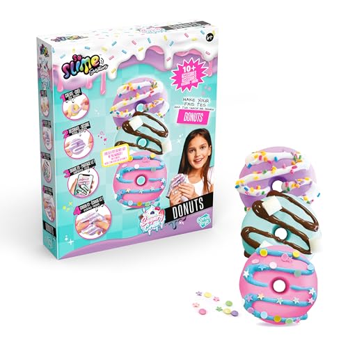 So Slime Sensations Sugary Crush Donuts – Machen Sie lustige Schleim-Leckereien – enthält alles, was Sie brauchen, um bunte Donuts aus verschiedenen Verbindungen zu machen – 6+, lebendige, süße Farben von So Slime Sensations
