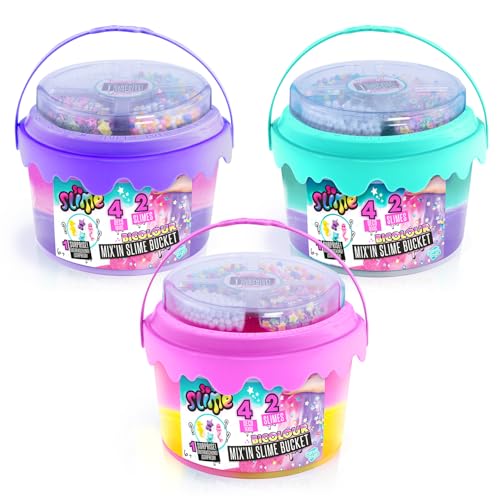 Canal Toys - So Slime SSC 139- Fertiger Schleim-Eimer, Mix'in & Selber Machen Schleim Set mit Charms & Perlen, 400g, Mehrfarbig Canal Toys - So Slime SSC 139- Fertiger Schleim-Eimer, Mix'in & Selber Machen Schleim Set mit Charms & Perlen, 400g, Mehrfarbig von Canal Toys