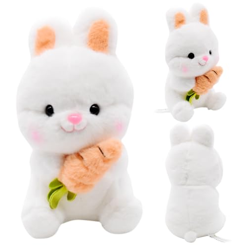 SoLLek Kuscheltier Hasepuppe, Klein Kaninchen Plüschtier, Kuscheltier Hasepuppe Stofftierpuppe, Weiches Plüsch Kaninchen Spielzeug, Bunny Plüschtiere, Geschenke für Kinder - 26cm von SoLLek