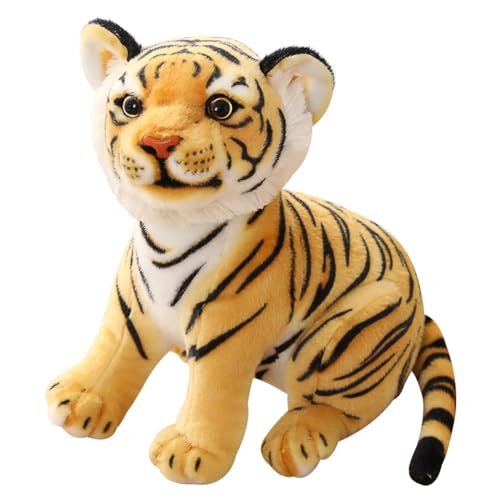 SoLLek Mini Tiger Plüschtier Kuscheltier - Niedliche Simulation Kissen für Wohnzimmer Dekoration - Geschenke für Jungen und Mädchen 23 cm von SoLLek