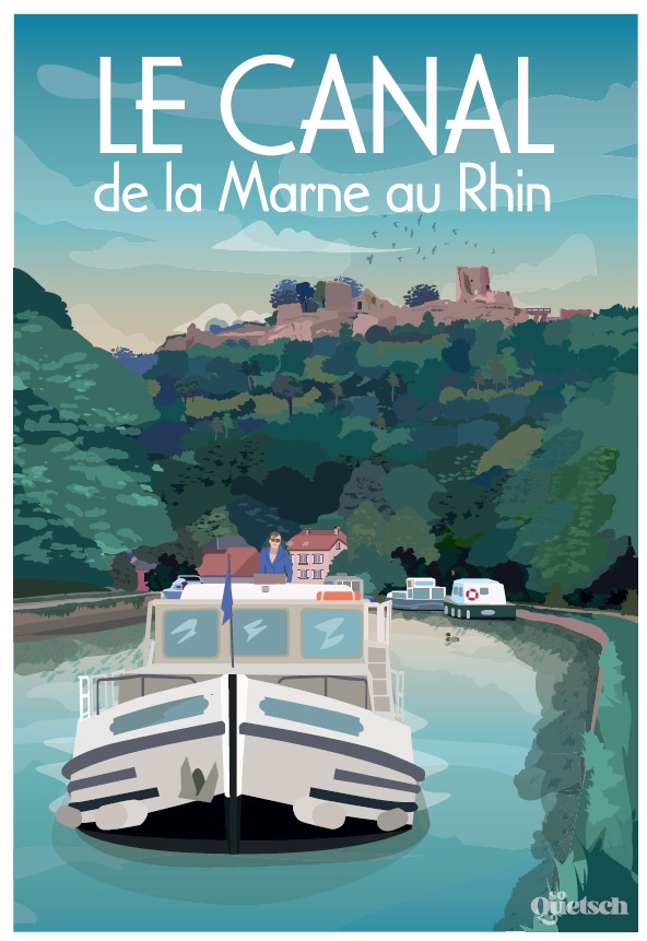 SoQuetsch Le Canal de la Marne au Rhin, France 1000 Teile Puzzle SoQuetsch-7936 von SoQuetsch