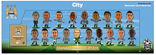 SoccerStarz 400838 - Man City Premier League Winners 19pcs Team Pack, von SoccerStarz