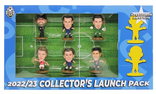 SoccerStarz 8 Figure Launch (Blue Pack) Version 2022/23, blau von SoccerStarz