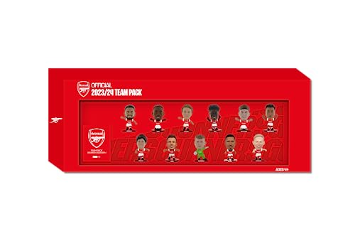 SoccerStarz - Arsenal 11-teiliges Team Pack - Version 2023/24 (Classic Kit) von SoccerStarz