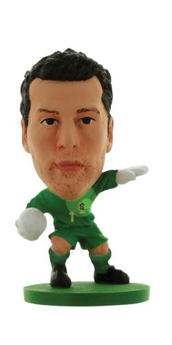 SoccerStarz Brasilien International Dekofiguren, Blisterpackung mit Julio Cesar Heim-Set von SoccerStarz