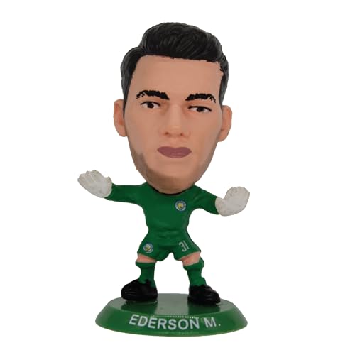 SoccerStarz Man City Ederson Manchester Mini-Fußballfigur, Mehrfarbig von SoccerStarz