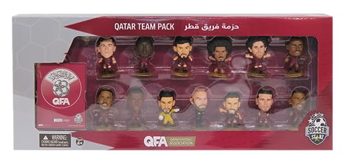 SoccerStarz Qatar 13 Player Team Pack Football (2022 Edition), Solide, Mehrfarbig, Small von SoccerStarz