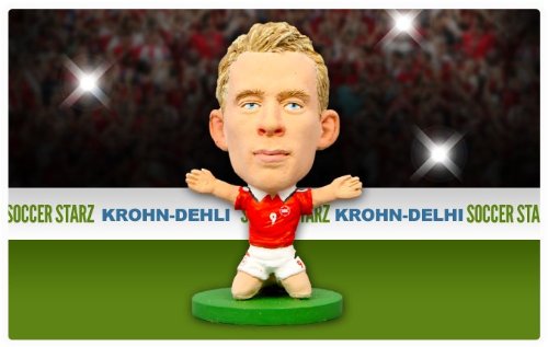 SoccerStarz SOC039 Dänemark Mini-Fußballfigur, Mehrfarbig von SoccerStarz