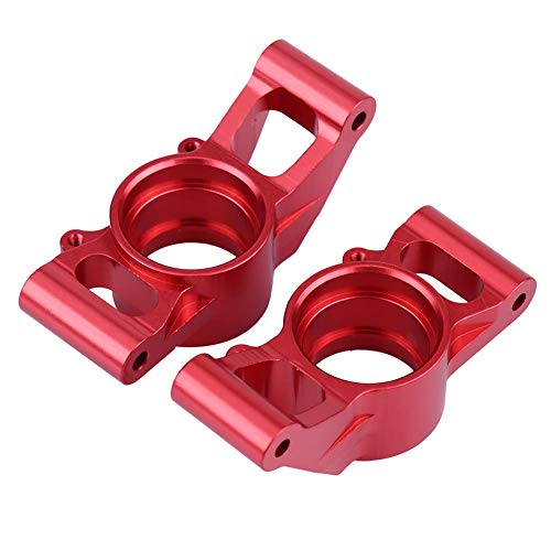 Socobeta RC Hinterachträger, RC-Zubehör Anodierende Behandlungsoberfläche Genauige Aluminiumlegierung Hub-Hub-Hub-Hub-Träger für X-maxx 1/5 Skala RC-Auto (7752r rot) von Socobeta