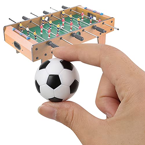 Socobeta Tischfußball-Fußbälle, Ersatz-Mini-Kunststoff-Fußball in Schwarz und Weiß für Enthusiasten (6 Stück) von Socobeta