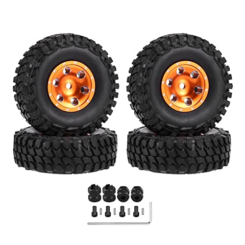 Socueny 54 X 19 Mm 1.0 Beadlock CNC Felgen und Reifen mit VerläNgertem Sechskant für 1/24 RC Crawler Auto Axial SCX24 AXI90081 Upgrade ZubehöR Teile von Socueny