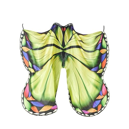 Socueny Ausgefallenes Halloween-Schal für Damen mit Schmetterlingsflügel, Maske, Fee, Damen-Tanzkostüm, Halloween-Mädchen-Performance-Kleidung, Langlebig, Einfach zu Bedienen von Socueny