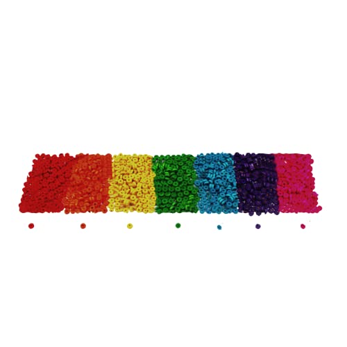 Sodertex Set mit Perlen aus Holz, 3 x 8 mm, 1000 Stück, verschiedene Farben, L322010, natürliche Farben, Gelb, Hellgrün, Hellblau, Hellviolett, Rosa von Sodertex
