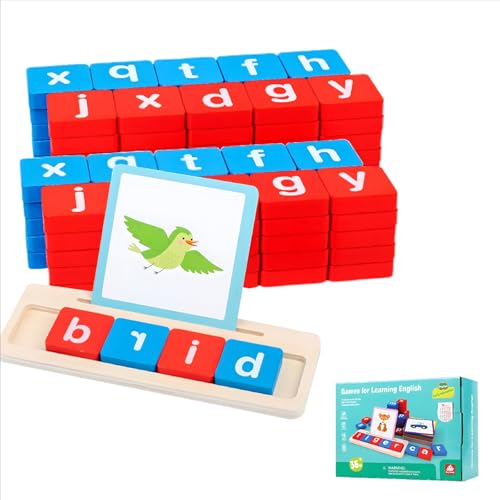 SoeUyd Scrabble, Scrabble Junior, Scrabble Reisespiel, Geeignet für 2/3/4/5/6/7/8 Jahre Alt, Buchstabieren Wörter Kinder Puzzle Starter Spielzeug, Pädagogische Starter Wort Spielzeug Geschenke SoeUyd Scrabble, Scrabble Junior, Scrabble Reisespiel, Geeignet für 2/3/4/5/6/7/8 Jahre Alt, Buchstabieren Wörter Kinder Puzzle Starter Spielzeug, Pädagogische Starter Wort Spielzeug Geschenke von SoeUyd