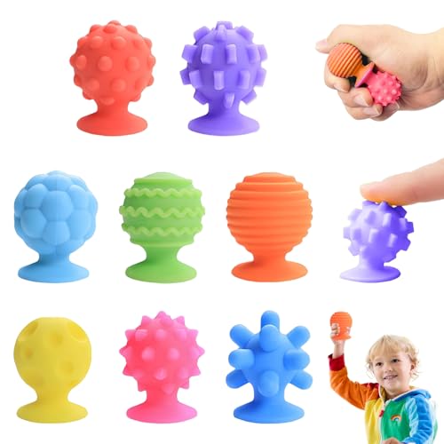 SoeUyd 8 Stück Sensorik Spielzeug, Badespielzeug Sensorisches Zappeln für Kinder Lernspielzeug Neuartiges Sensorisches Spielzeug mit Saugnapf, Perfekt für Jungen und Mädchen SoeUyd 8 Stück Sensorik Spielzeug, Badespielzeug Sensorisches Zappeln für Kinder Lernspielzeug Neuartiges Sensorisches Spielzeug mit Saugnapf, Perfekt für Jungen und Mädchen von SoeUyd