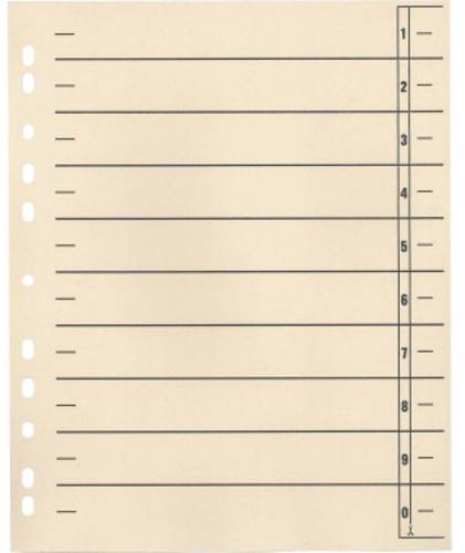 Soennecken Trennblatt 1554377 DIN A4 190 g/m² 100St. von Soennecken