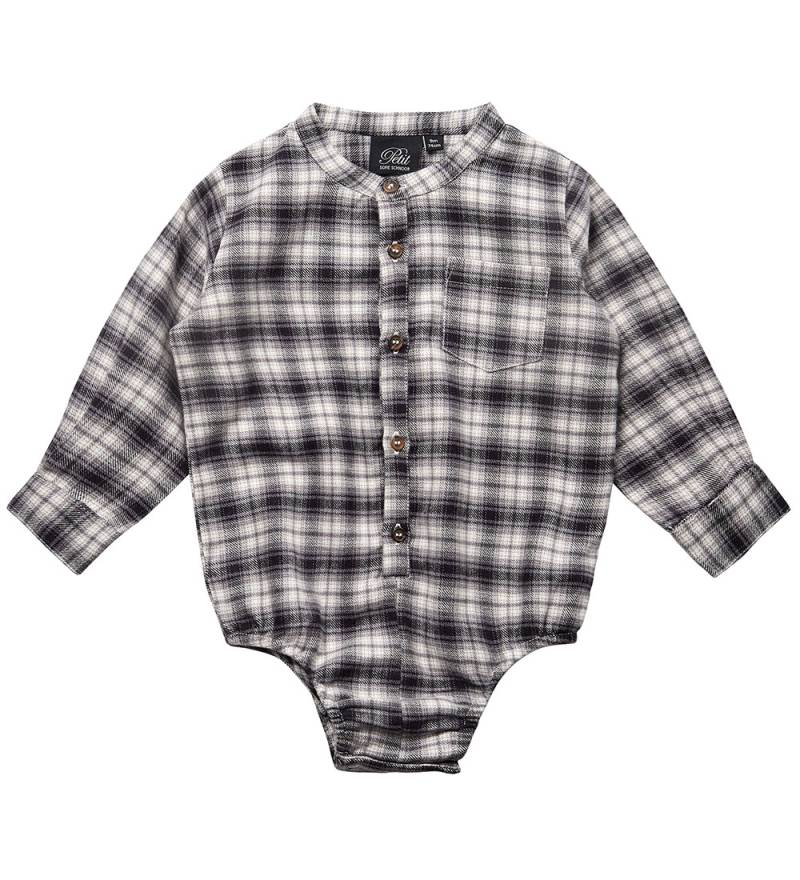 Petit by Sofie Schnoor Hemdbody l/ä - Grau Kariert - Sofie Schnoor - 74 - Body L/Ä Petit by Sofie Schnoor Hemdbody l/ä - Grau Kariert - Sofie Schnoor - 74 - Body L/Ä von Sofie Schnoor