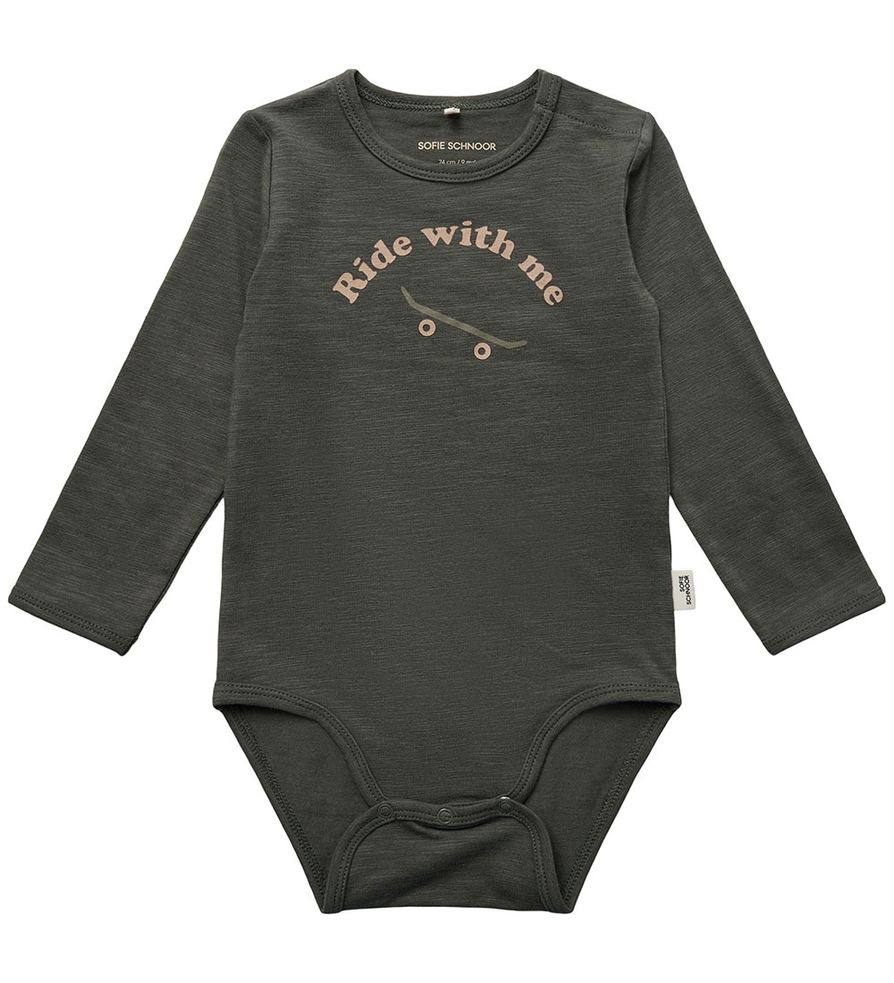 Sofie Schnoor Body l/ä - Forest Green m. Print - Sofie Schnoor - 68 - Body L/Ä Sofie Schnoor Body l/ä - Forest Green m. Print - Sofie Schnoor - 68 - Body L/Ä von Sofie Schnoor