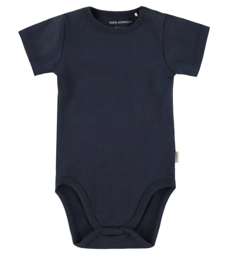 Sofie Schnoor Body l/ä - Rib - Aske - Dark Blue - Sofie Schnoor - 1½ Jahre (86) - Body K/Ä von Sofie Schnoor