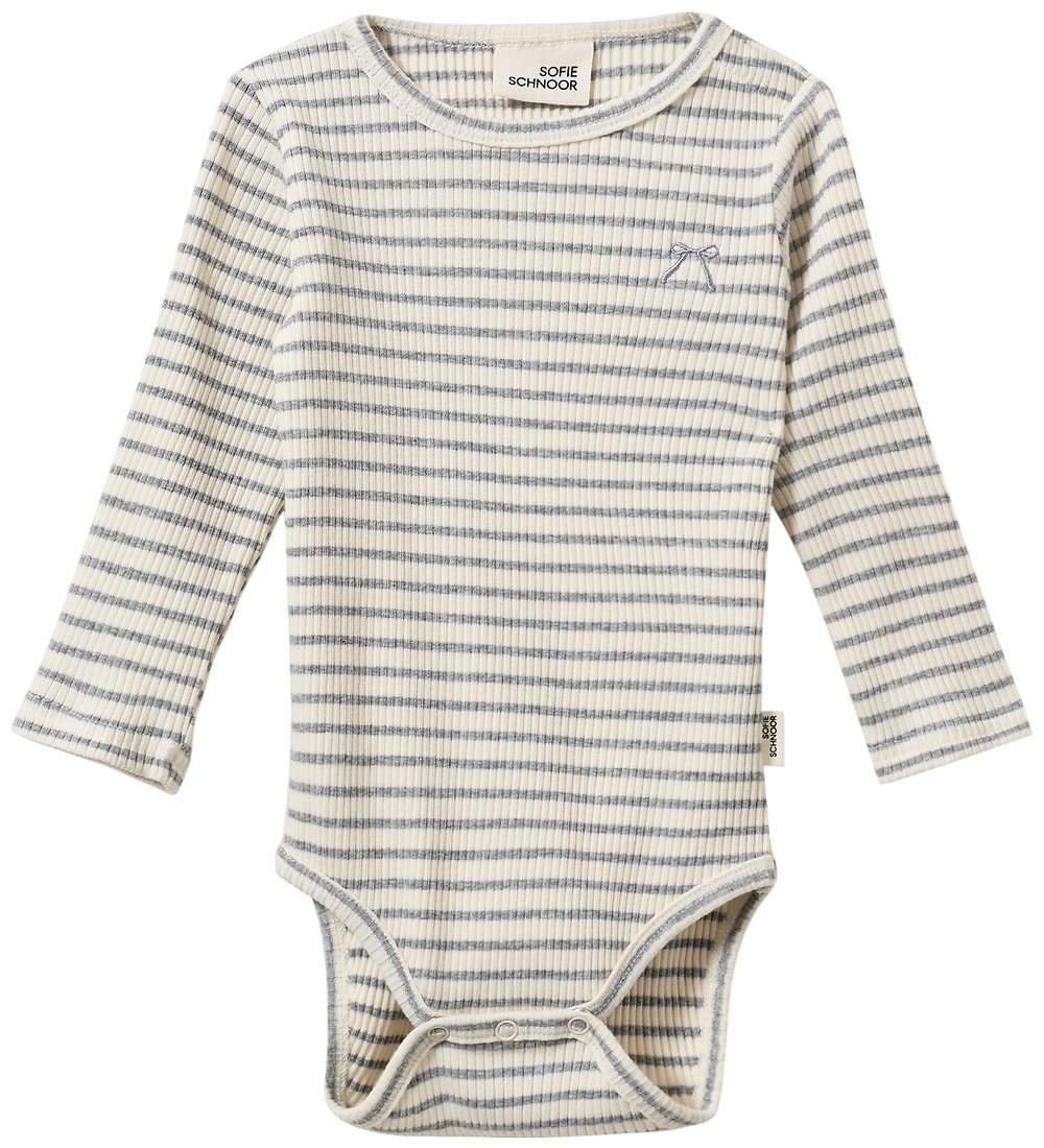 Sofie Schnoor Body l/ä - Rib - DicteSK - Grey Striped - Sofie Schnoor - 68 - Body L/Ä Sofie Schnoor Body l/ä - Rib - DicteSK - Grey Striped - Sofie Schnoor - 68 - Body L/Ä von Sofie Schnoor
