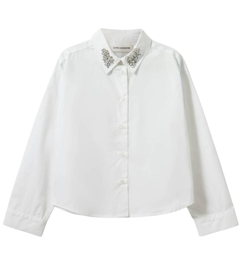 Sofie Schnoor Hemd - Sylviasy - Off White m. Perlen/Stein - Sofie Schnoor - 14 Jahre (164) - Hemd/Bluse von Sofie Schnoor