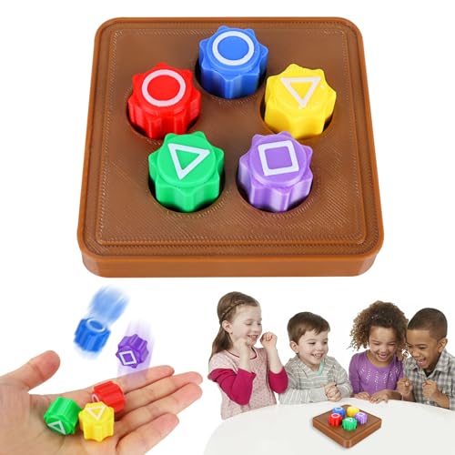 Gonggi Korean Game, Gonggi Stones Spiel, Traditionelles Koreanisches Spiel, Buntes Gonggi Jack Stein, Handspiel Koordinationstraining für Kinder Erwachsene (5 Teile + Basis) von SolWonder