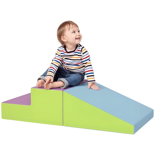 HOMCOM Soft Play Set, 2 Stück Kinder Klettern und Krabbeln Schaumstoff Spielen Aktivität Spielzeug, weiche Spielgeräte für Kleinkinder 12-36 Monate, blau HOMCOM Soft Play Set, 2 Stück Kinder Klettern und Krabbeln Schaumstoff Spielen Aktivität Spielzeug, weiche Spielgeräte für Kleinkinder 12-36 Monate, blau von Sold by MHSTAR