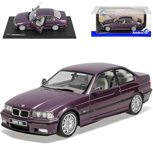 B*M*W 3er E36 M3 Coupe Techno Violett Metallic 1990-2000 mit Sockel 1/18 Solido Modell Auto mit individiuellem Wunschkennzeichen B*M*W 3er E36 M3 Coupe Techno Violett Metallic 1990-2000 mit Sockel 1/18 Solido Modell Auto mit individiuellem Wunschkennzeichen von Solido B-M-W