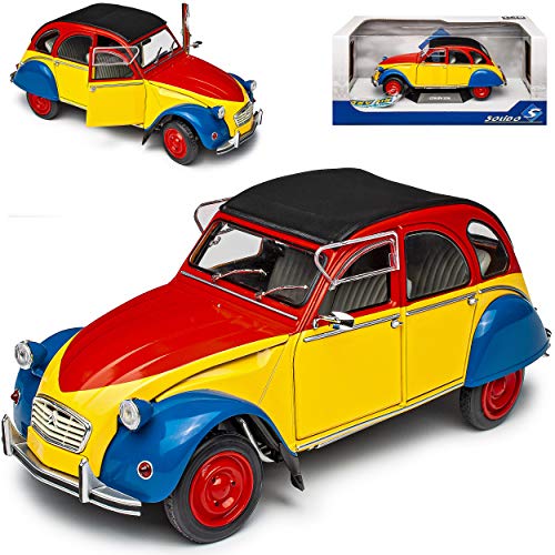 Citroen 2CV 6 Ricard Rot Gelb Blau Ente 1949-1990 1/18 Solido Modell Auto mit individiuellem Wunschkennzeichen Citroen 2CV 6 Ricard Rot Gelb Blau Ente 1949-1990 1/18 Solido Modell Auto mit individiuellem Wunschkennzeichen von Solido Citroen