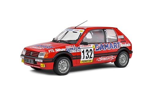 Solido 1:18 Peugeot 205 GTI 1,6L Red #132 DELECOUR/PAUWELS Rallye Monte Carl von Solido