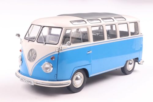 Solido 1:18 VW T1 21 Windows b. blau/weiß von Solido
